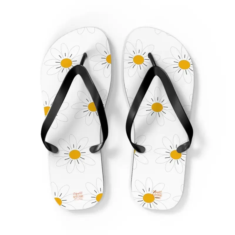 Trendy Pink Flowers Unisex Flip Flops