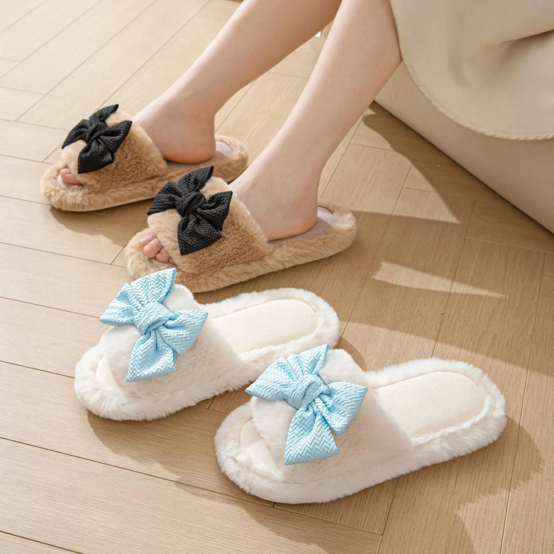 Women's Bowtie Slippers